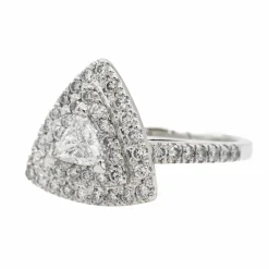 Bague Cocktail Or blanc Diamant