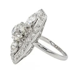 Bague Cocktail Or blanc Diamant