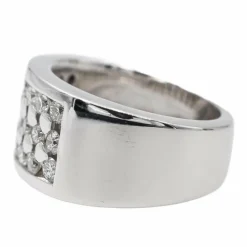 Bague Cocktail Or blanc Diamant