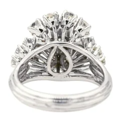 Bague Cocktail Or blanc Diamant