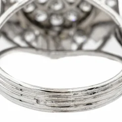 Bague Cocktail Or blanc Diamant
