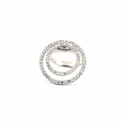 Bague Cocktail Or Blanc 18k & Diamants