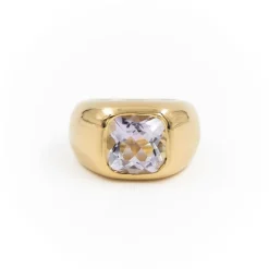 Bague Cocktail Or jaune Améthyste