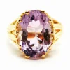 Bague Cocktail Or jaune Améthyste