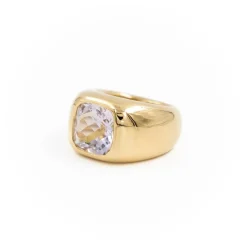 Bague Cocktail Or jaune Améthyste