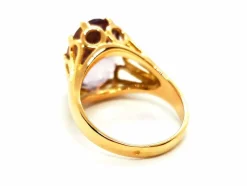 Bague Cocktail Or jaune Améthyste