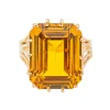 Bague Cocktail Or jaune Citrine
