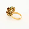 Bague Cocktail or jaune citrine spinelle oeil de tigre saphir