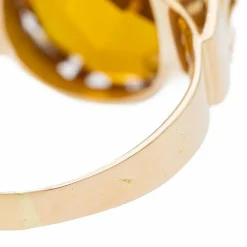Bague Cocktail Or jaune Citrine