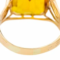 Bague Cocktail Or jaune Citrine