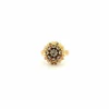 Bague Cocktail or jaune diamants