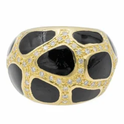 Bague Cocktail Or jaune Diamant