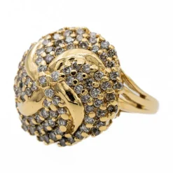 Bague Cocktail Or jaune Diamant