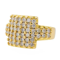 Bague Cocktail Or jaune Diamant