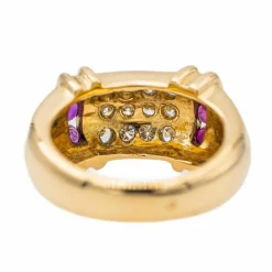 Bague Cocktail Or jaune Diamant