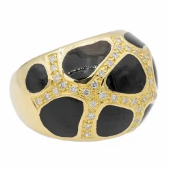 Bague Cocktail Or jaune Diamant