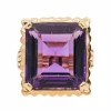 Bague Cocktail Or rose Améthyste