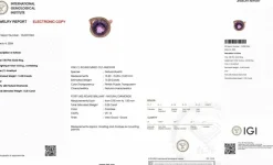 Bague cocktail or rose améthyste 13cts et diamants certificat IGI