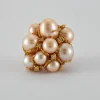 Bague Cocktail Perles Diamants