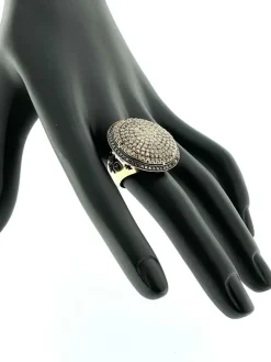 Bague Cocktail Piero Milano Or Rose 3,50 ct Diamants Certifiés IGI