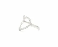 Bague coeur avec diamants de 0,37 ct
