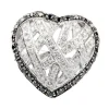 Bague Coeur diamant en or blanc