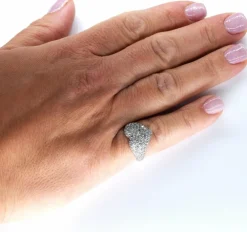 Bague coeur en diamant