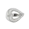 Bague Coeur pavage Diamants