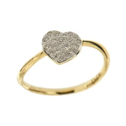 Bague coeur précieux
