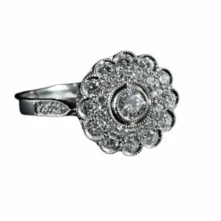 Bague composition diamants