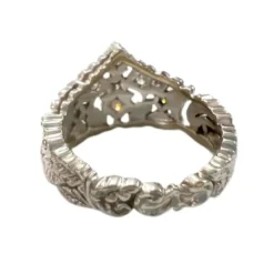 Bague contemporaine du 20ème siècle en or 18 kt avec diamants 9 unités