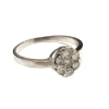 Bague contemporaine du XXe siècle en or 18 carats avec diamants