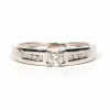 Bague contemporaine or blanc diamants
