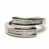Bague contemporaine or blanc, diamants