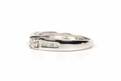 Bague contemporaine or blanc diamants