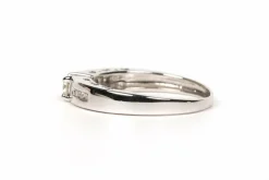Bague contemporaine or blanc diamants