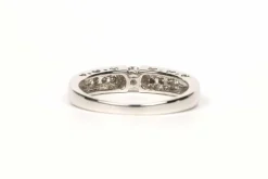 Bague contemporaine or blanc diamants