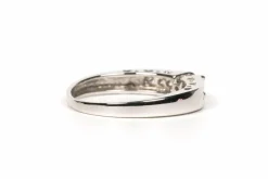 Bague contemporaine or blanc diamants