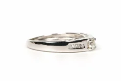 Bague contemporaine or blanc diamants