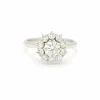 Bague contour diamant