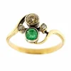 Bague Contrarié avec émeraude et diamants