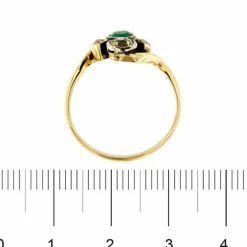 Bague Contrarié avec émeraude et diamants