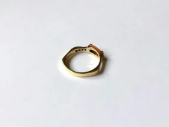 Bague Corail & diamants