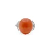 Bague corail et platine