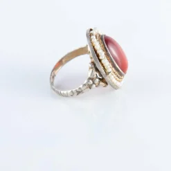 Bague cornaline, perles