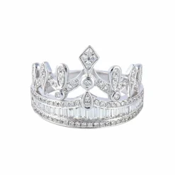 Bague Couronne Diamants