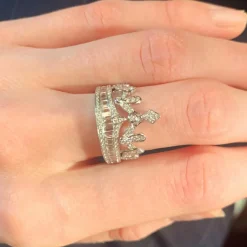 Bague Couronne Diamants