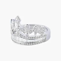 Bague Couronne Diamants