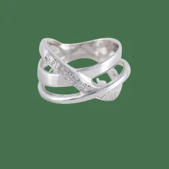 Bague Croisée Diamants