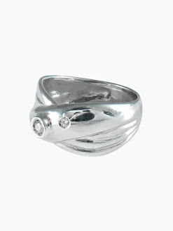 Bague Croisée Or blanc Diamants
